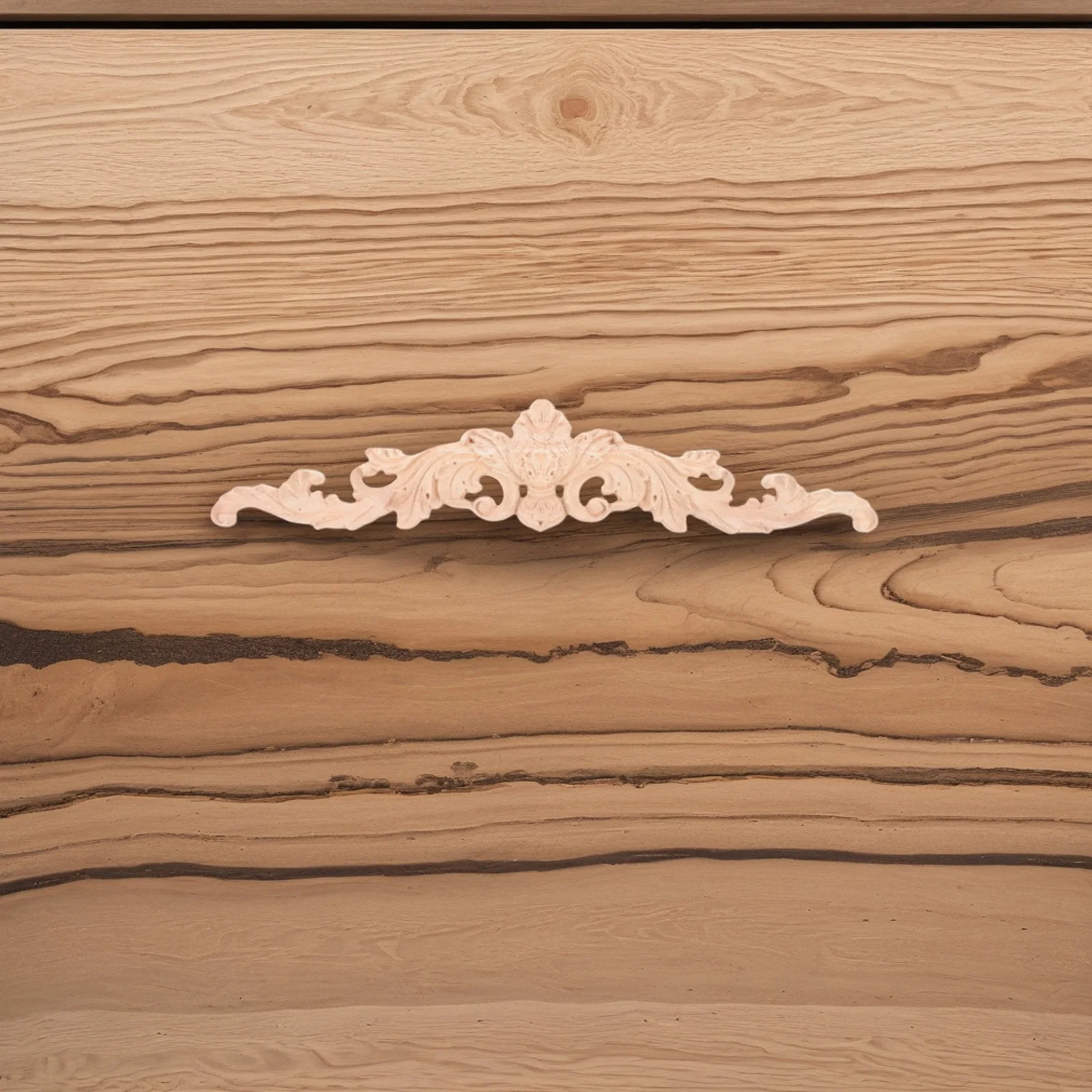 2 قطعة النمط الأوروبي الخشب نحت زين غير مصبوغ الزخرفية لخزانة باب السرير الأثاث زهرة نمط راصعة