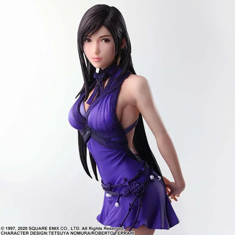 In Stock Tifa Dress Ver Reset Static Art Tifa Aerith Gainsborough Handmade Model Decoration Toy Collection Gifts Girl Handmade