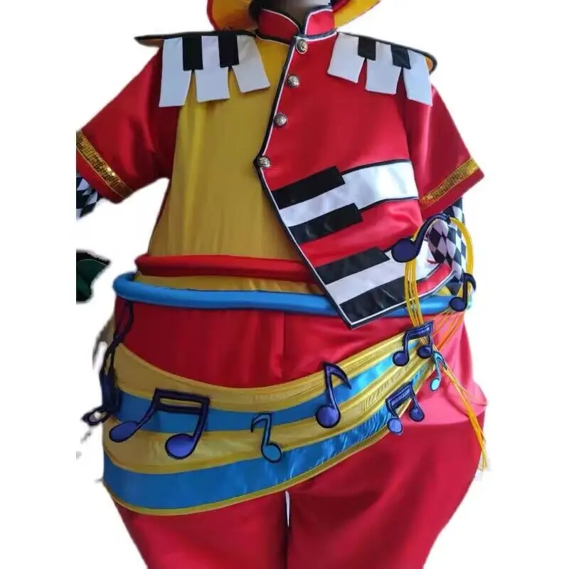 

Clown Costume Men Fat Funny Include Hat Circus Stage Performance Show Outfit