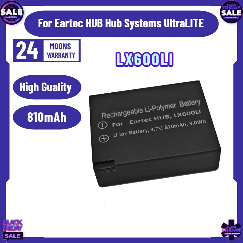 

High Quality 810mAh LX600LI Battery for Eartec HUB Hub Systems UltraLITE Wireless Earphone Battery