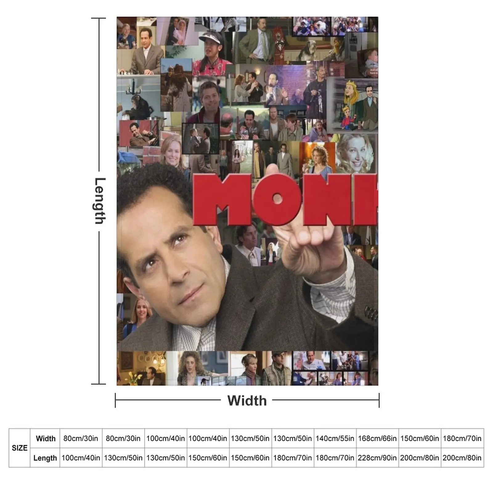 Adrian Monk Collage Throw Blanket for sofa Cute Plaid Thermals For Travel Decoratives Blankets