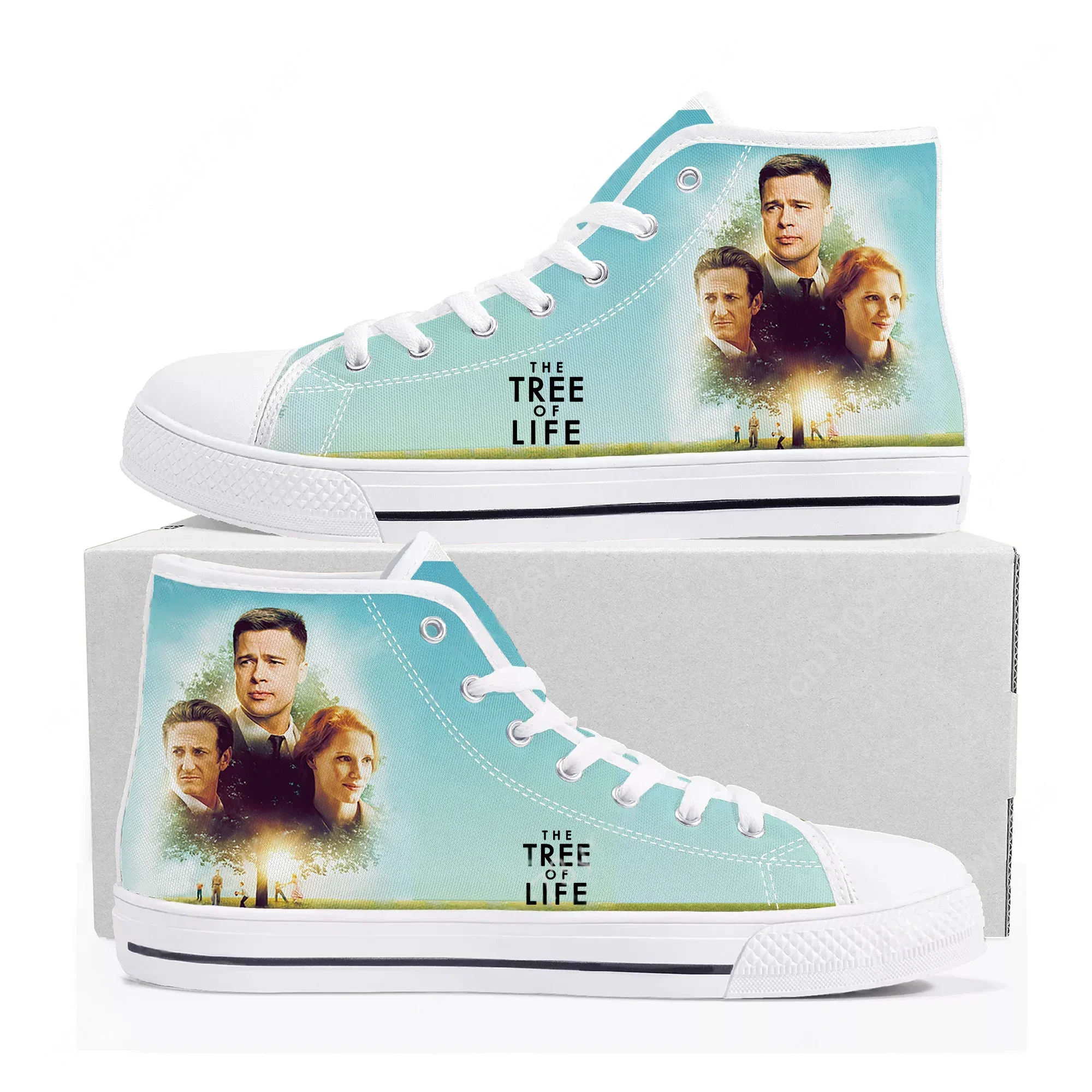 

The Tree of Life High Top High Quality Sneaker Mens Womens Teenager Canvas Sneaker Casual Fashion Patterns Shoe Customize Shoes