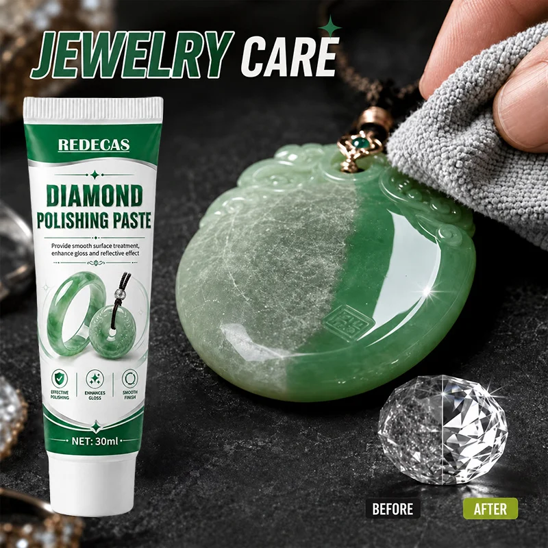 Diamond Polishing Paste - Ultra-Fine Compound for Glass, Stone & Hard Materials, Smooth Glossy Finish, for Diamond, Metal & Gems