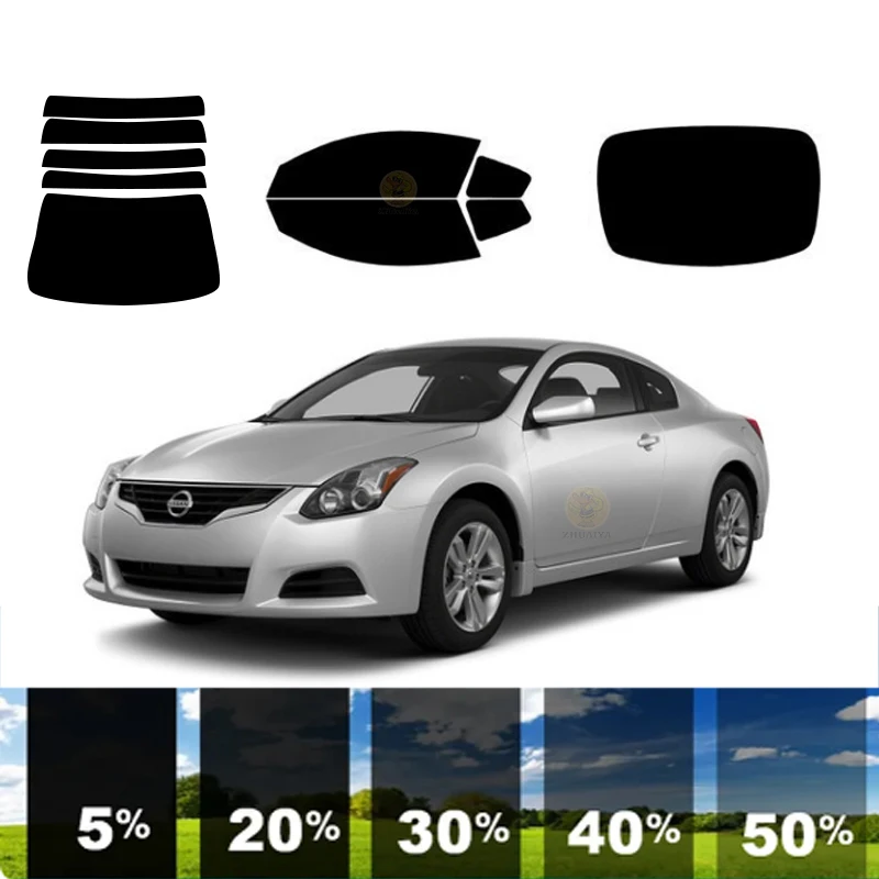 precut Removable Window Tint Film For Car 100% UVR 5%-70%VLT Heat Insulation Carbon ﻿For NISSAN ALTIMA 2 DR COUPE 2008-2013