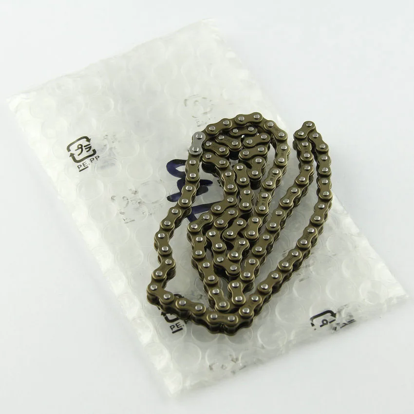 

Cam Timing Chain For Yamaha 94580-41104 SR125 SR185 ST225 TW125H TW125N TW200 TW225 YFM225 Moto 4 YFM200 Moto 4 XT125 XT225