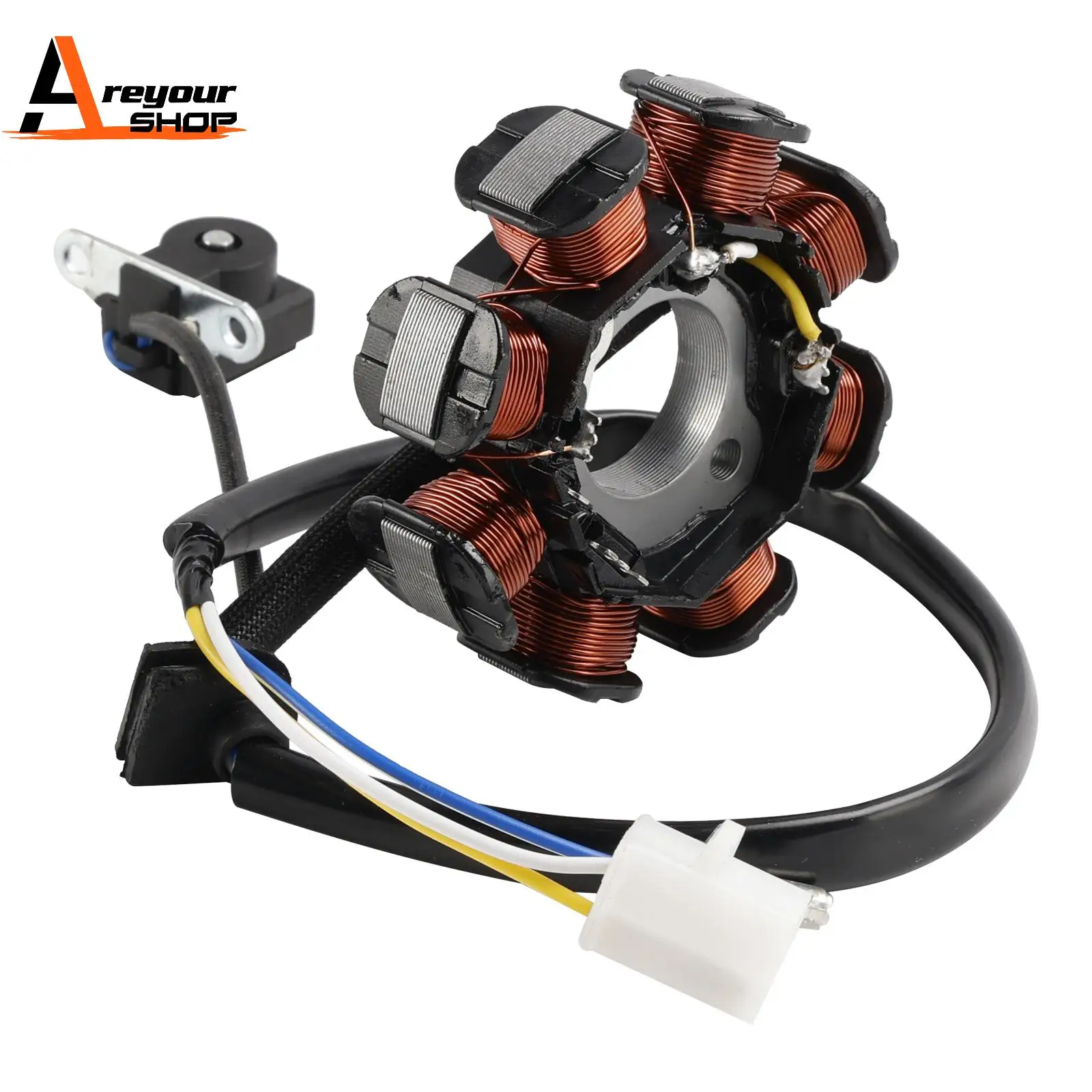 Estator MAGNETO 3 cables para KYMCO AGILITY R10 R12 FILLY PEOPLE SENTO VITALITY 50
