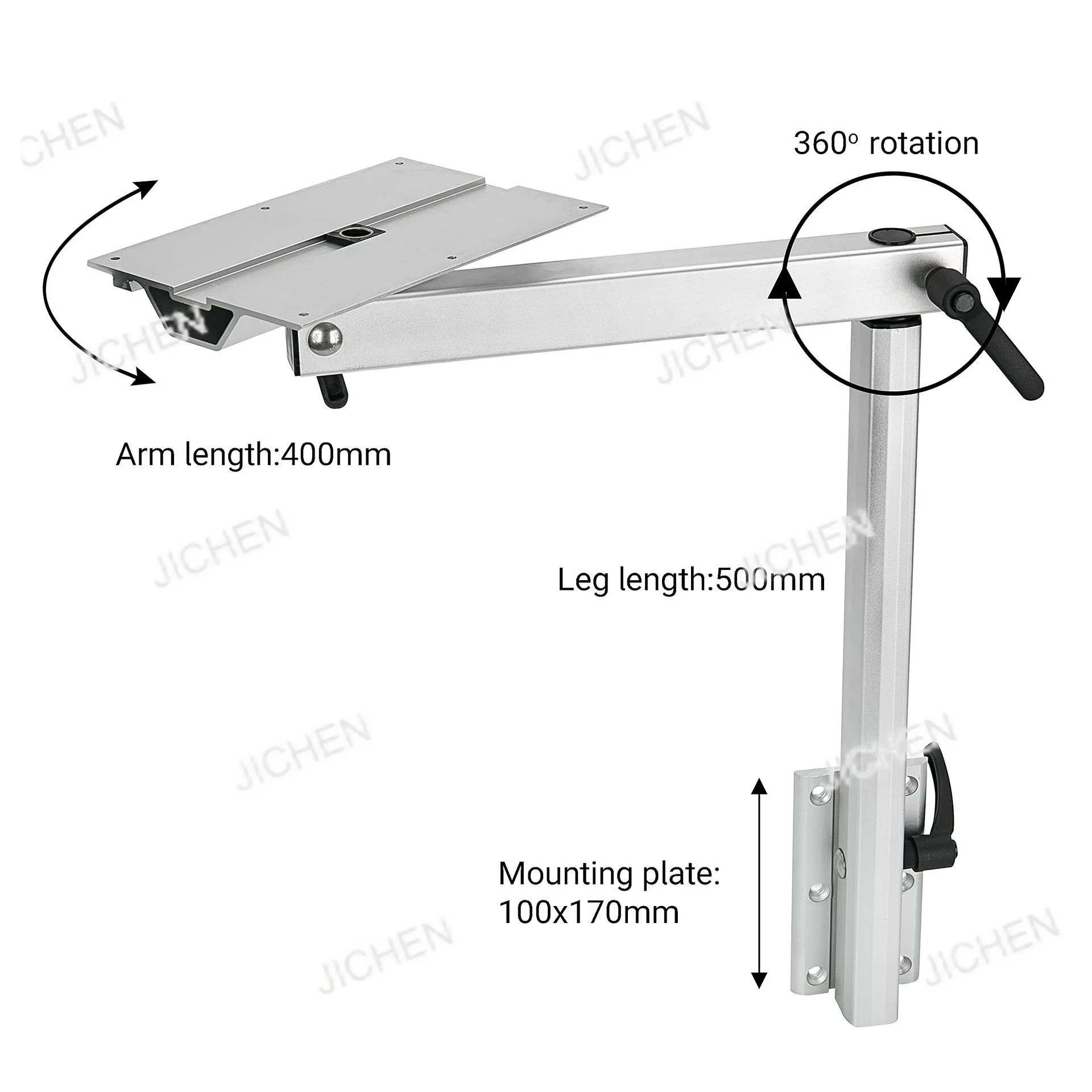 

Передвижные ножки стола для автофургона. Вращающийся скрытый кронштейн. Выдвижной бизнес-автомобиль типа B. Заднее противоположное сиденье. Съемный и модифицированный стол.