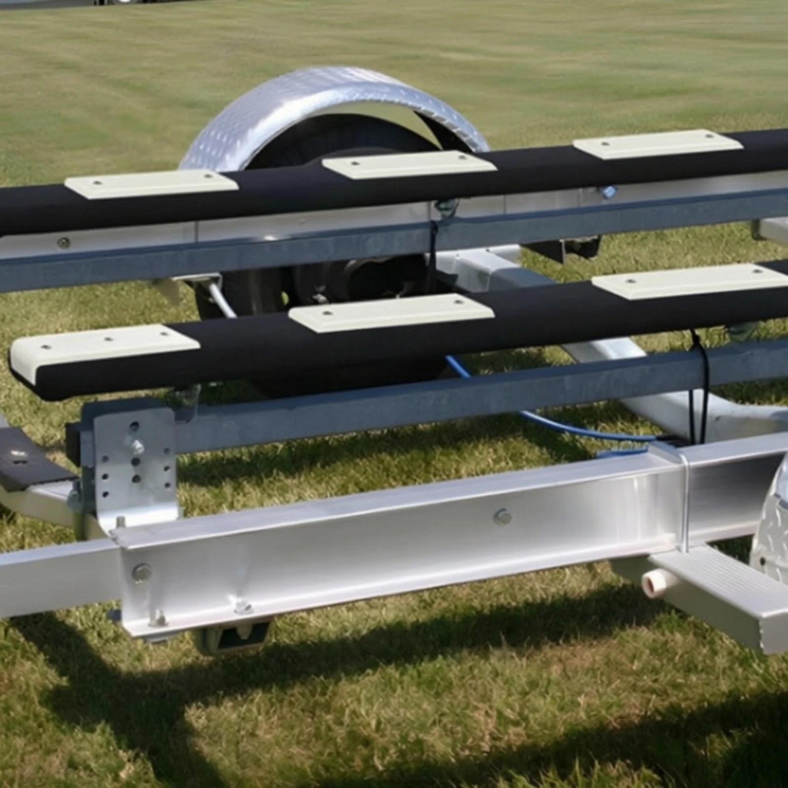 10 Pieces ABS Boat-Trailer Bunk Glide Pad Easy to Install Trailer Bunk Glide with End Lip Boat Loading Guide Pad Replacement