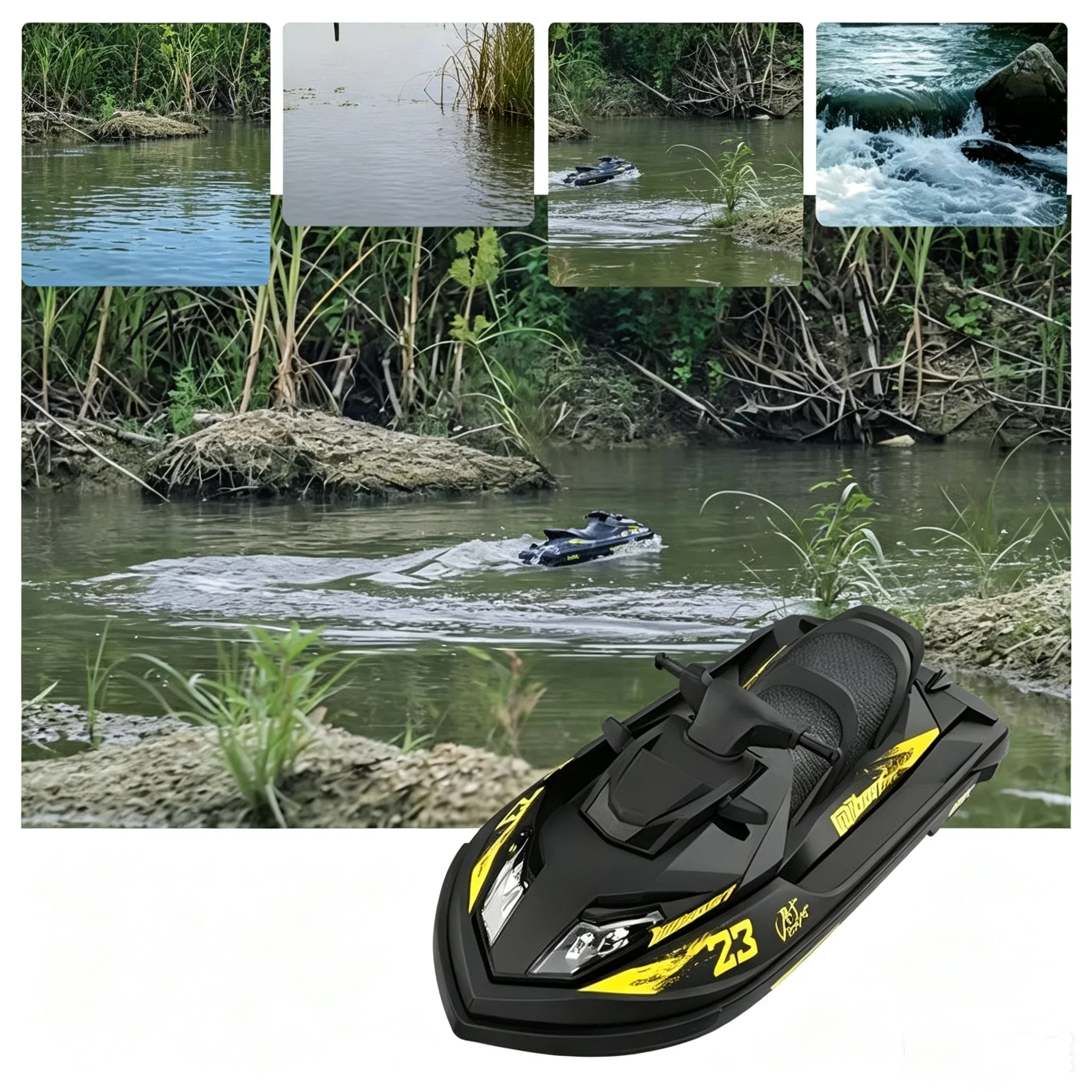 UDIRC RC Brushless Boat UDI023PRO Jet Spray Remote Control Speedboat Waterproof Self Righting LED RTR High Speed Model Toy Gift