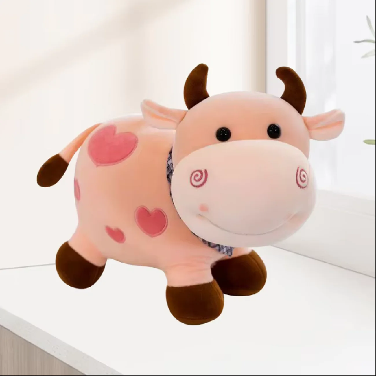 ของเล่นตุ๊กตาวัวน่ารักของขวัญน่ารักสําหรับผู้ชายผู้หญิงเด็ก - ของเล่นตุ๊กตาสัตว์ยัดไส้นุ่มสําหรับทุกวัยเหมาะสําหรับเทศกาล