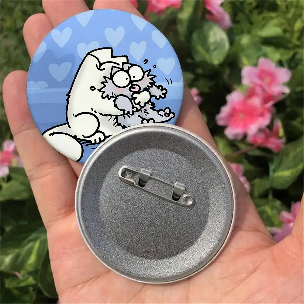 Simons Katze Abzeichen Kreative Weißblech Soft Button Pins Tier Icon Brosche Revers Rucksack Abzeichen Zubehör Pin S