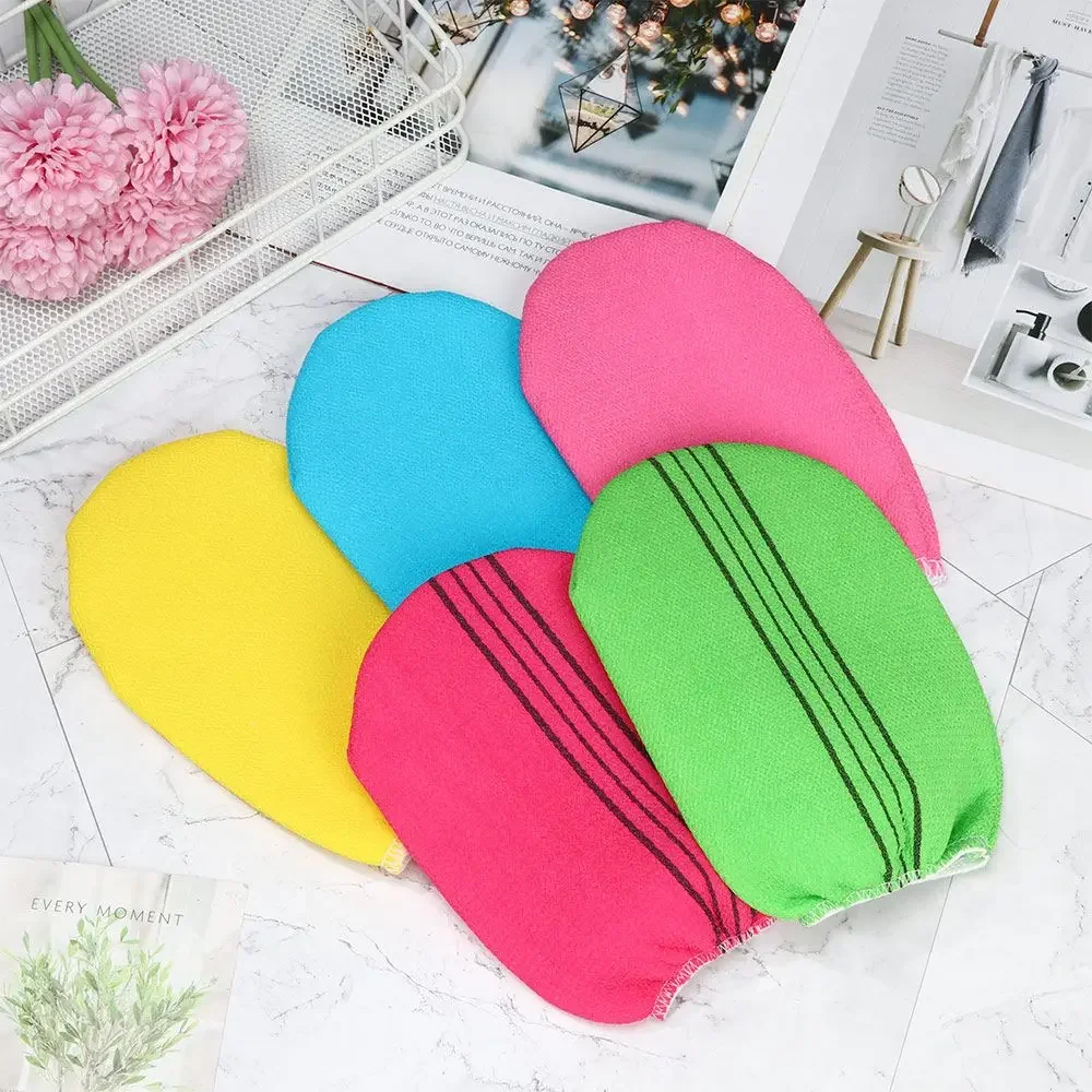 Bath Scrub Glove Viscose Fiber Massage Mitt Remove Dead Skin Exfoliating Shower Spa Body Cleaning Body Beauty Bathroom Supply