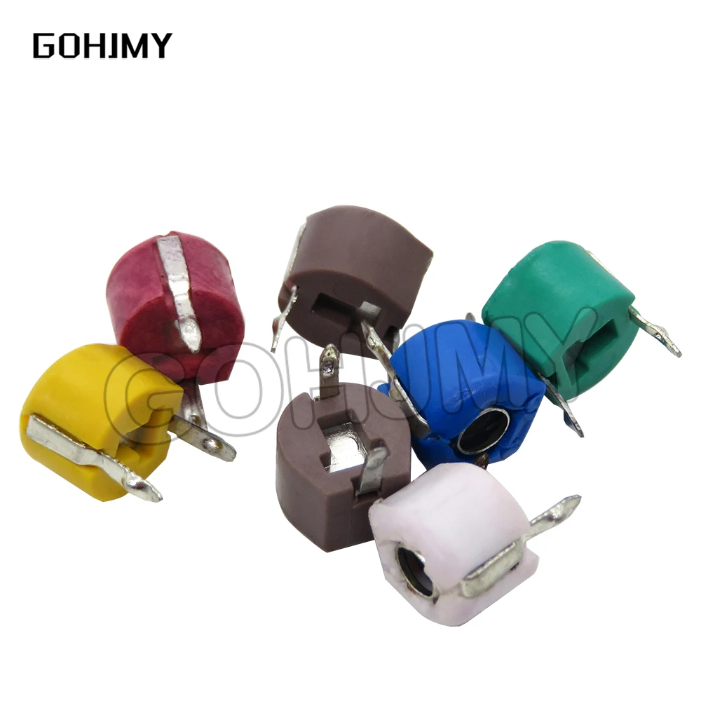 

20 шт. JML06-1 6 мм 5PF 10PF 20PF 30PF 40PF 50PF 60PF 70PF 120PF JML06 Регулируемый триммерный конденсатор 5P 10P 20P 30P 40P 50P 60P 70P