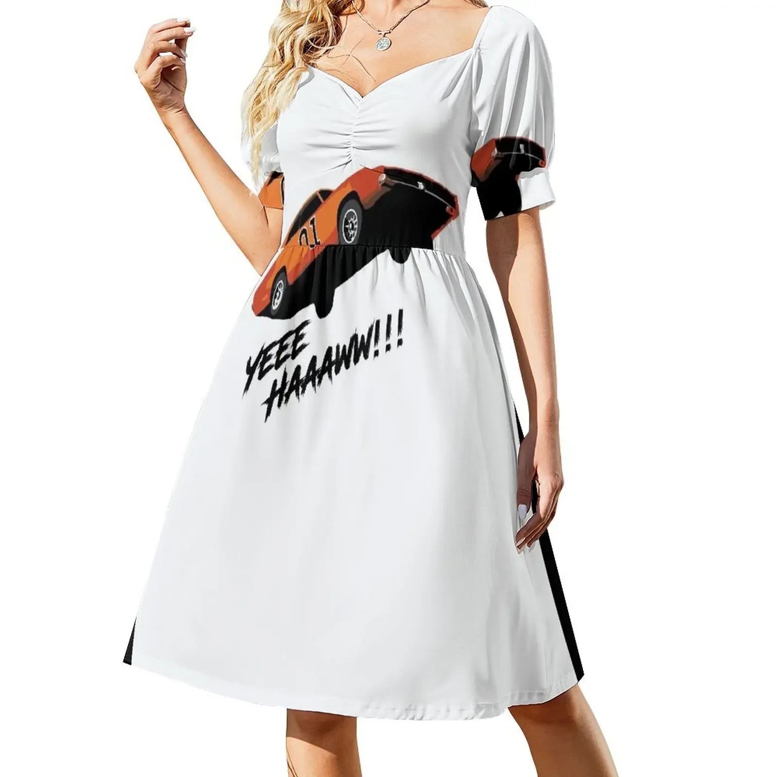 

General Lee - Yee Haaa - 80s Throwback Short-Sleeved Dress party dresses woman dress for women