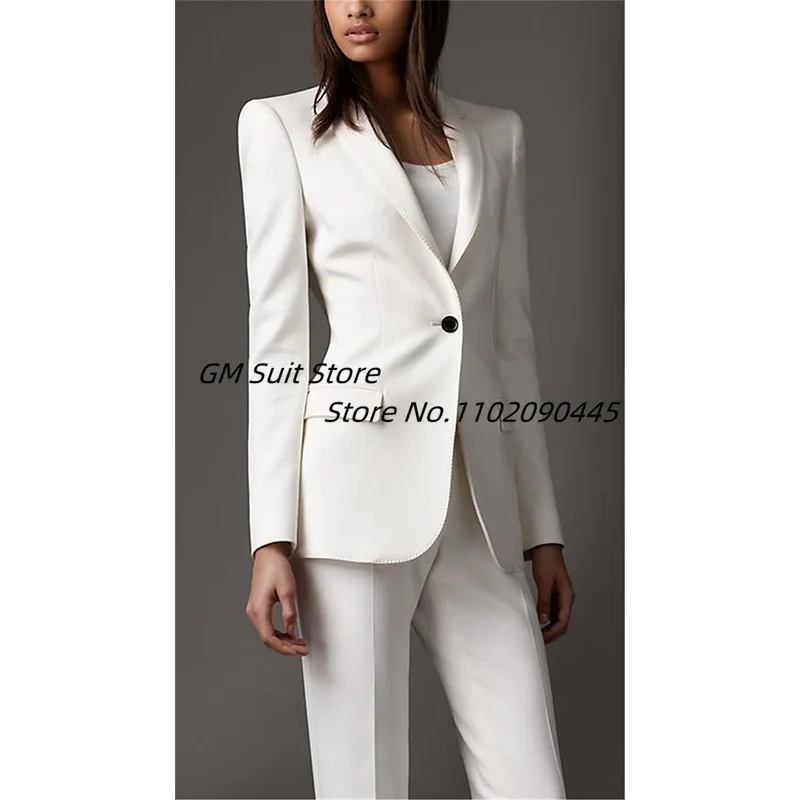 New Women\'s Blazer Suits Fashion Single Button Long Sleeve Jacket+Pants Formal Office Lady Outfits