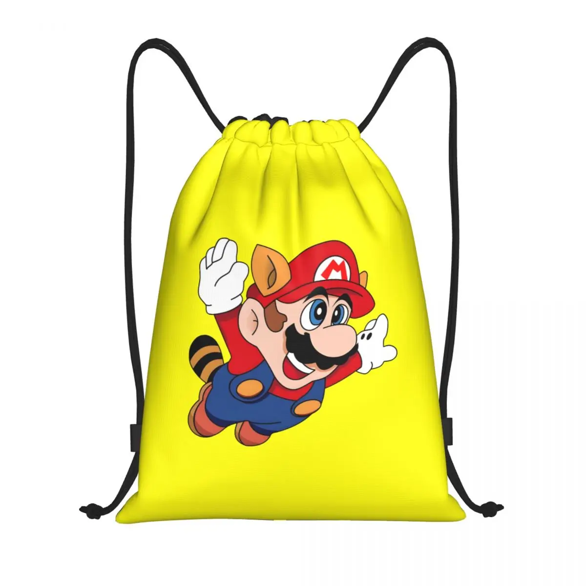 

Custom M-Marioed Drawstring Bag Men Women Lightweight Video Game Sports Gym Storage Backpack