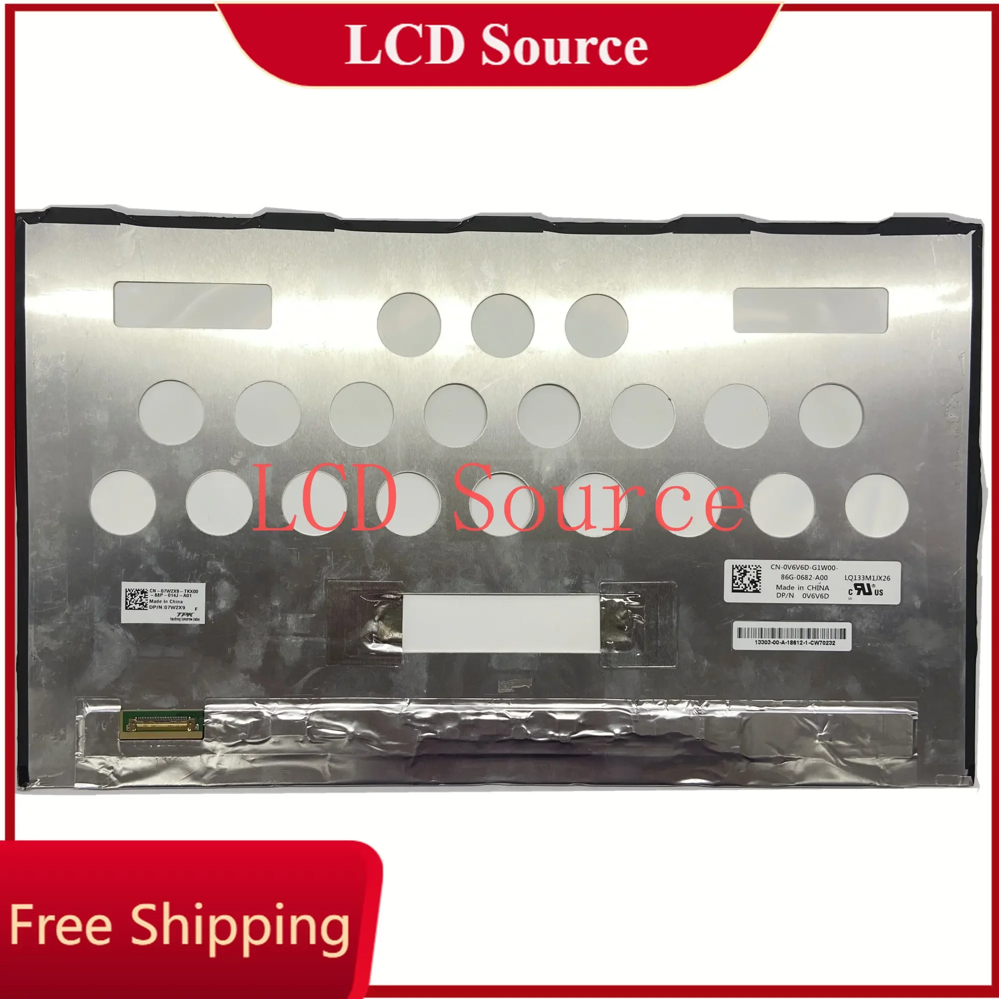 

LQ133M1JX26 For DELL 13.3"inch 1920X1080 WUXGA FHD eDP 30pin Display XPS 13 9365 Panel Matrix Replacement LED LCD Screen