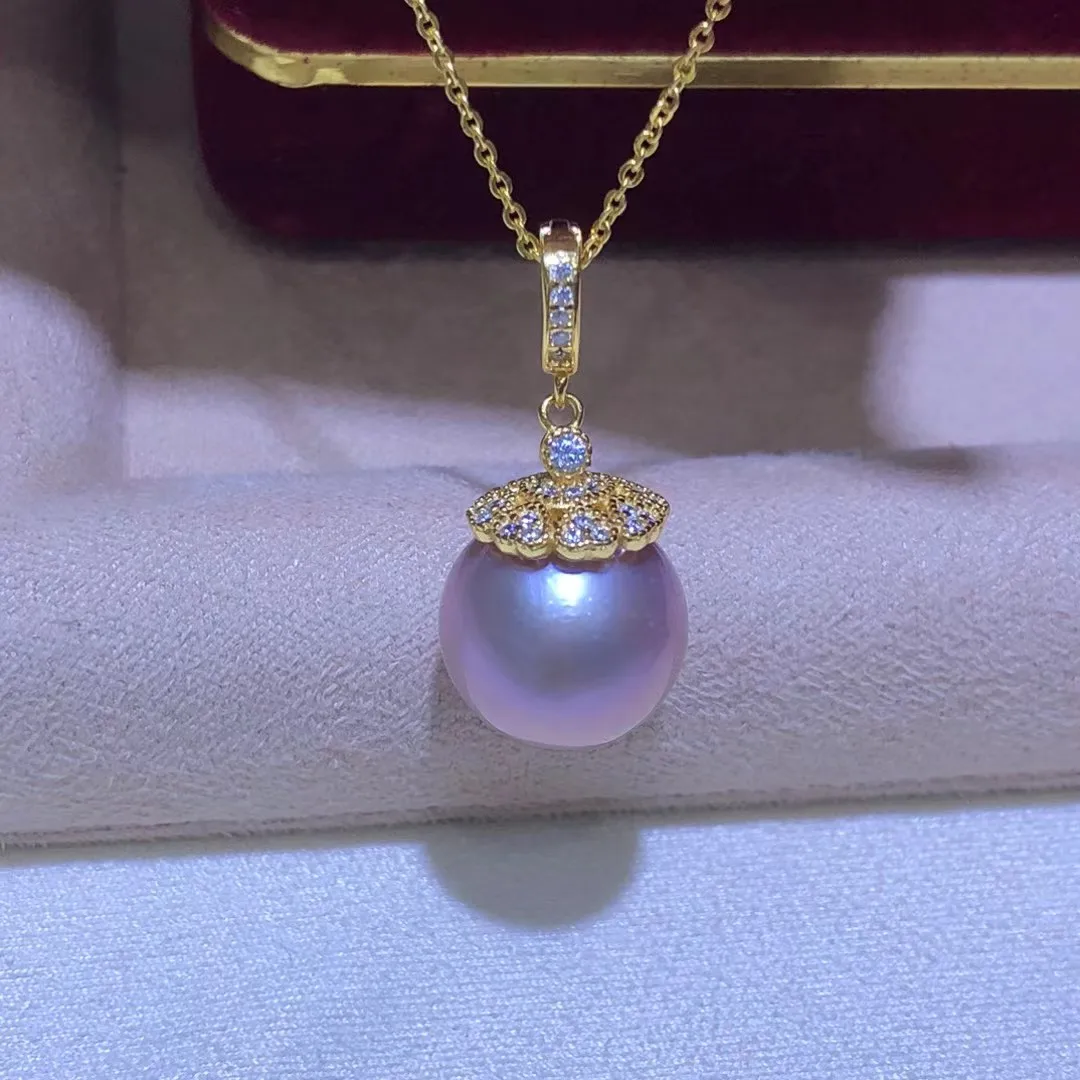 

Великолепный кулон из стерлингового серебра S925, базовые крепления, фурнитура, детали, аксессуары для жемчуга 13-14 мм, 5 шт./лот