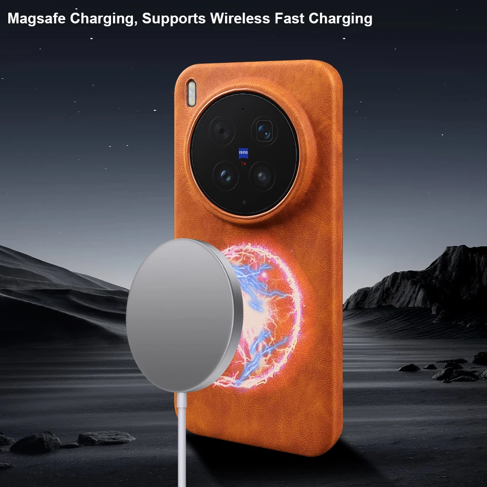 Capa de Couro Premium para Mag - Phone Cases Vivo avaliação e preço