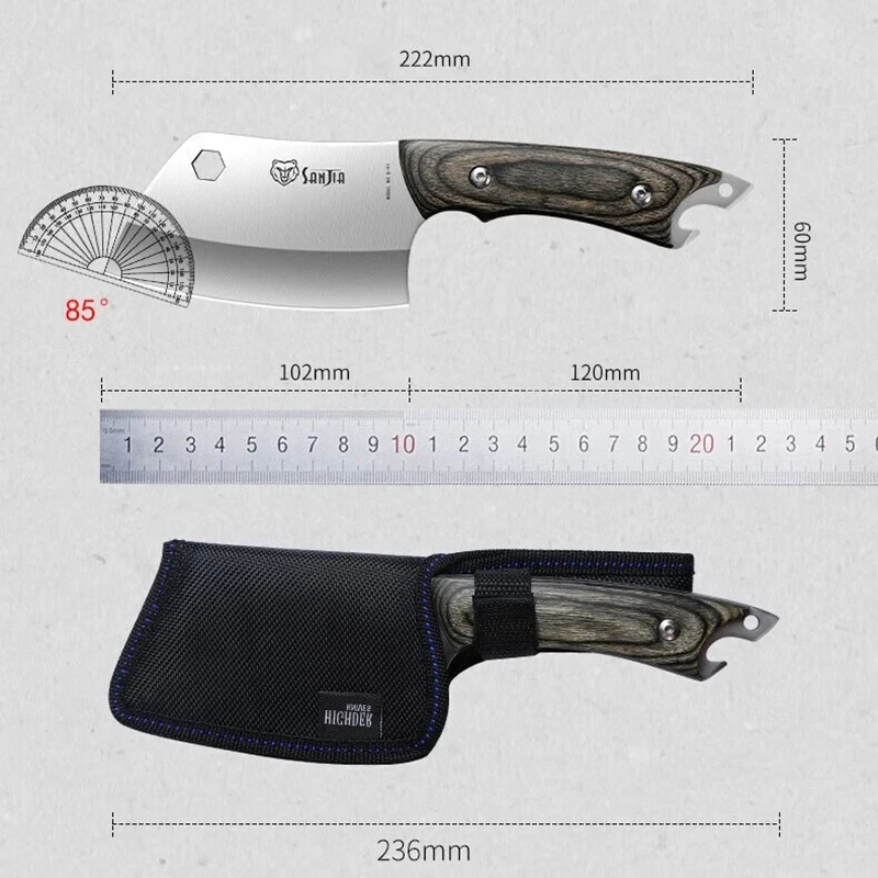 PLYS Household stainless steel kitchen knife, women\'s special mini small knife, kitchen knife high-end sharp slicing knife