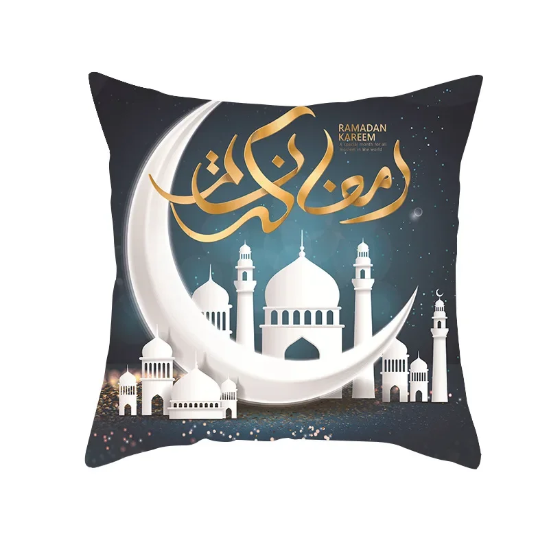 45x45 cm nuova federa decorativa per la decorazione del divano di casa fodera per cuscino ramadan golden moon stampa etnica