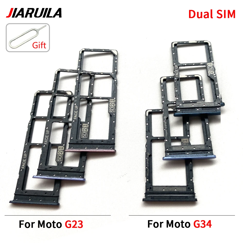 

20Pcs/Lot Tested Well For Moto G23 G34 G24 Power Phone New SIM Chip Tray Slot SD Card Holder Pocket