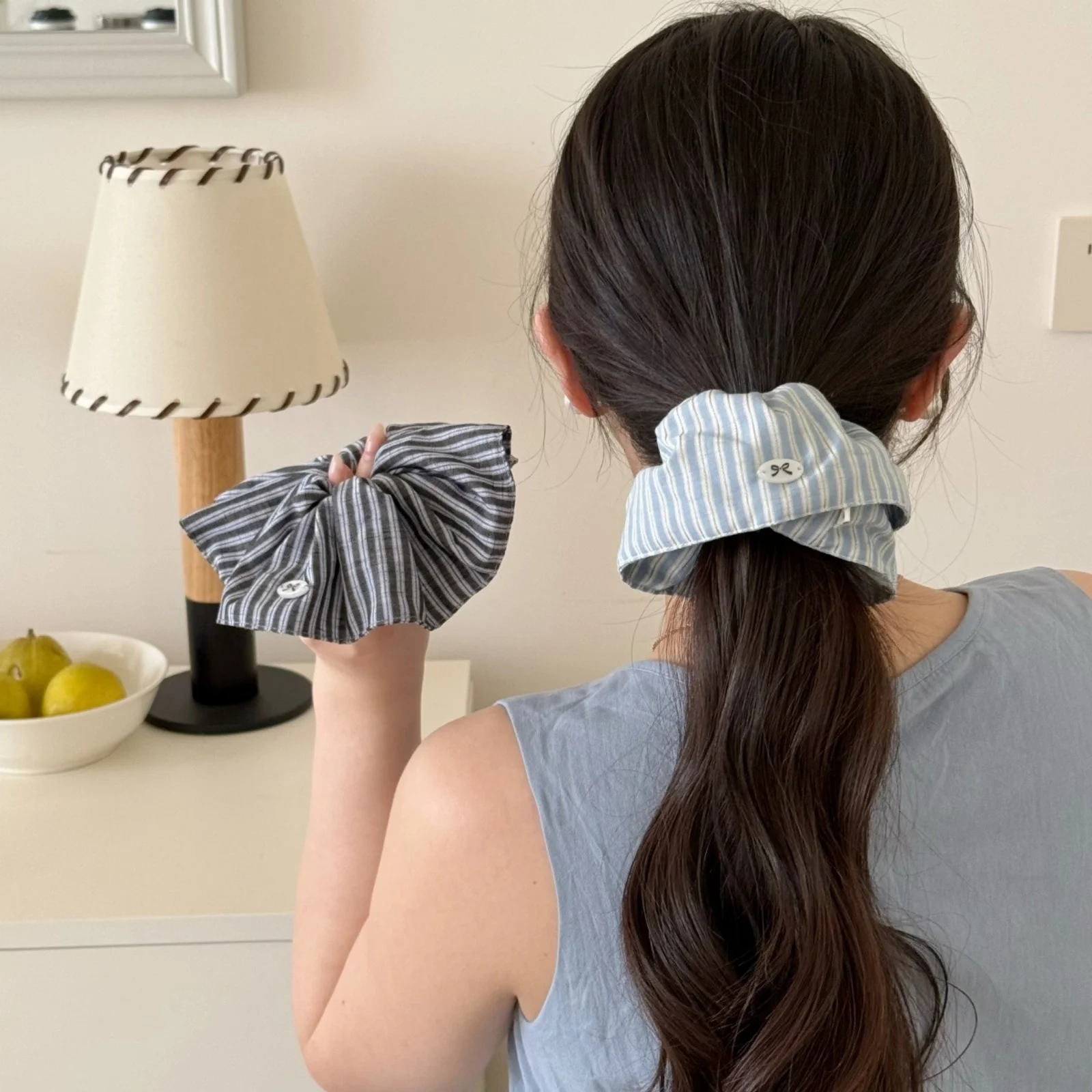 Elásticos de Cabelo com Listra - Silk Tie Striped avaliação e preço