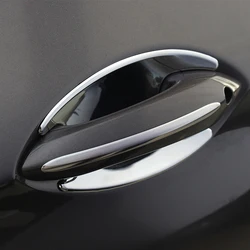Car Styling Chrome Door Handle Bowl Frame Molding Cover Trim Decorative sticker for BMW 5 7 Series 5GT F10 F01 F07 Accessories