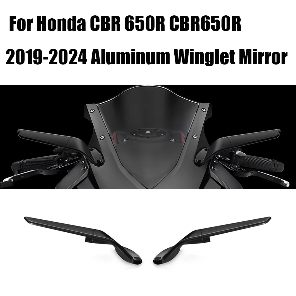 

2024 CBR650R Rearview Mirror Motorcycle Invisible Rearview Mirror For Honda CBR 650R CBR650R 2019-2024 Aluminum Winglet Mirror