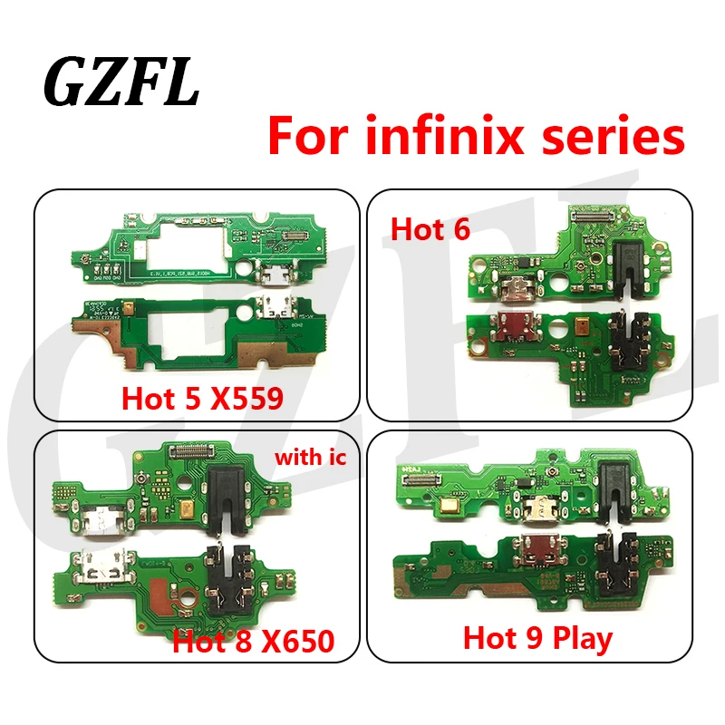 For infinix Hot 5 X559 Hot 6 Hot 8 X650 Hot 9 Play USB Charging Port Dock Connector Flex Cable