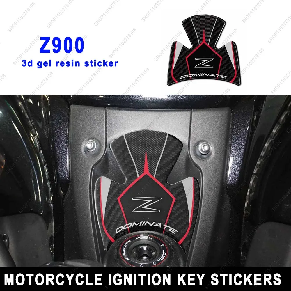 

Motorcycle Accessories 3D Resin decals kit For Kawasaki Z900 2018-2024 2023 2022 Ignition Key Protection Sticker waterproof