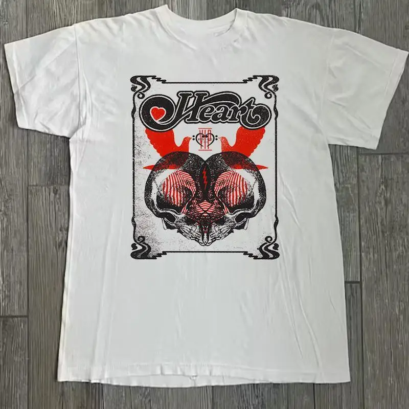 Heart Band Poster Rock T Shirt All Size S To 5Xl Pr222