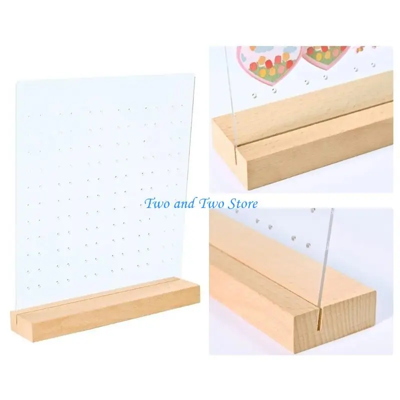 

HX6F Clear Acrylic Earring Display Board Jewelry Storage Rack Earrings Storage Stand