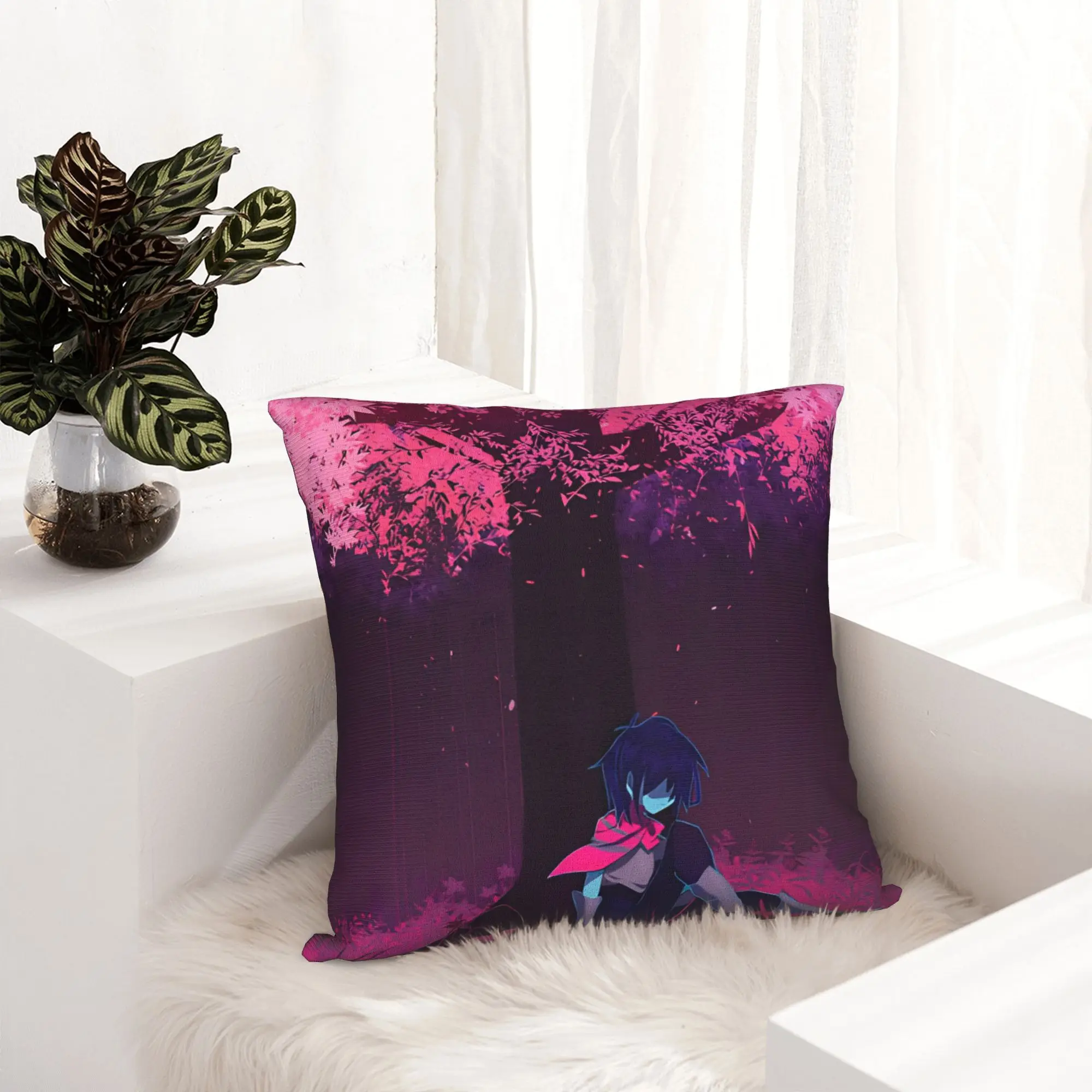 Deltarunes Kris Ralsei Susie Pillowcase Printing Cushion Cover Gift  Throw Pillow Case Cover Sofa Zippered