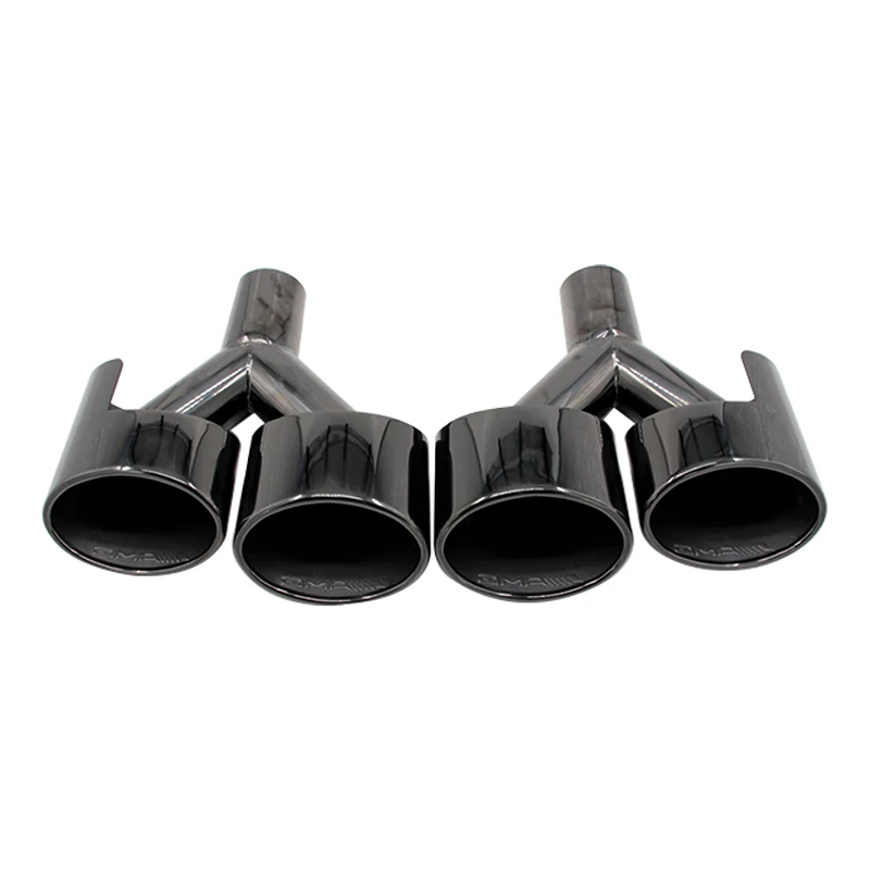 For Mercedes-Benz C-Class E-Class S-Class Muffler Tail Pipe Upgrade Four Outlet Of C63 AMG R Welded Oval Exhaust Tip