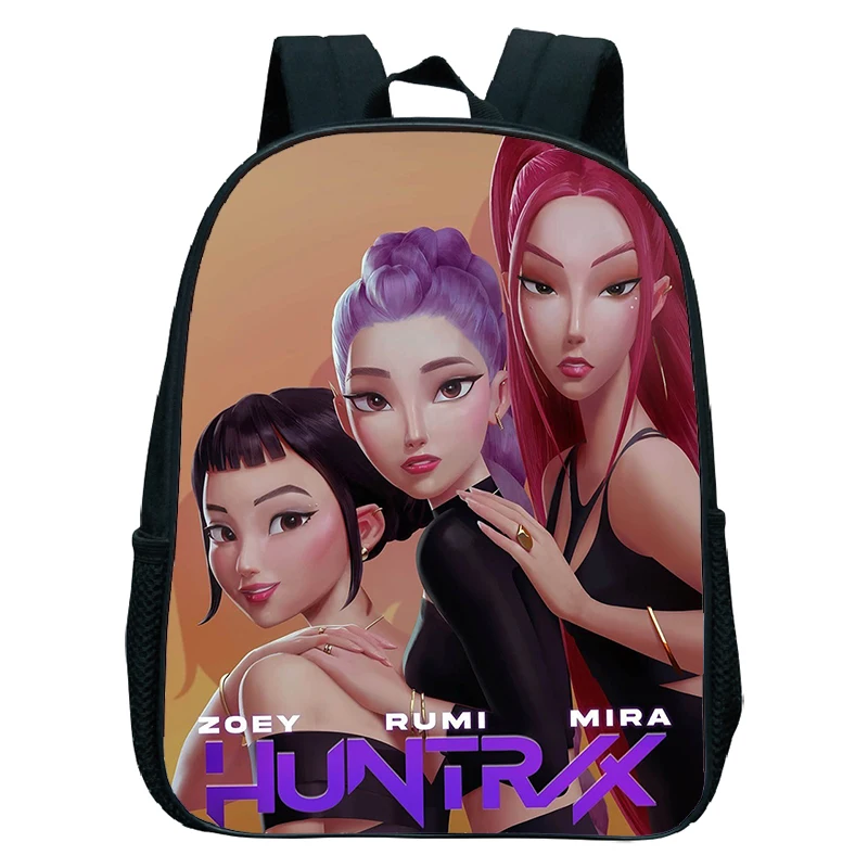 Plecaki KPop Demon Hunters dla Maluchów, Tornistry do Przedszkola, Chłopięce i Dziewczęce Torby Szkolne, Śmieszne Kreskówkowe Wodoodporne Plecaki dla Dzieci, Mochlia