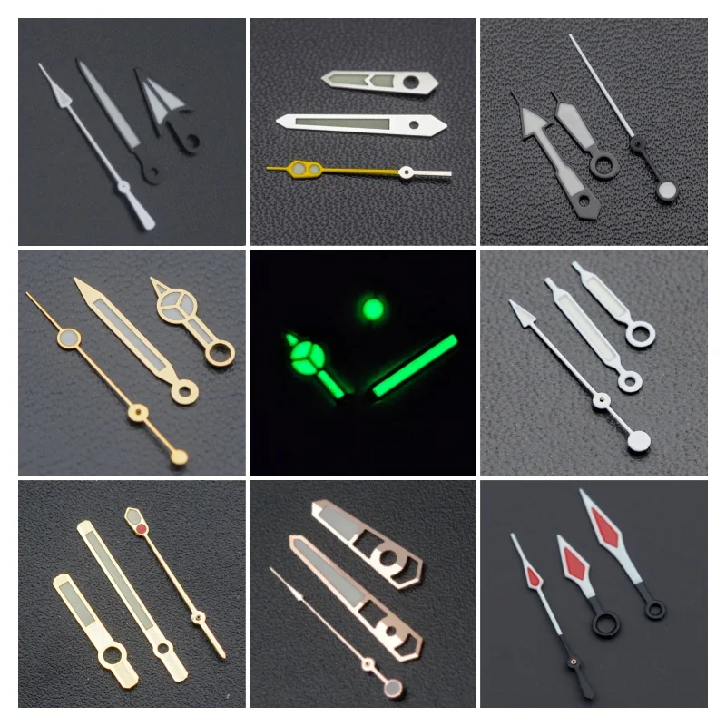 Mechanical Watch Pointer Set Fit NH35 NH36 7S26 2824 8215 2892 2813 7750 For SKX007 SKX009 SPRE Watchmaker Repair & Mod Parts