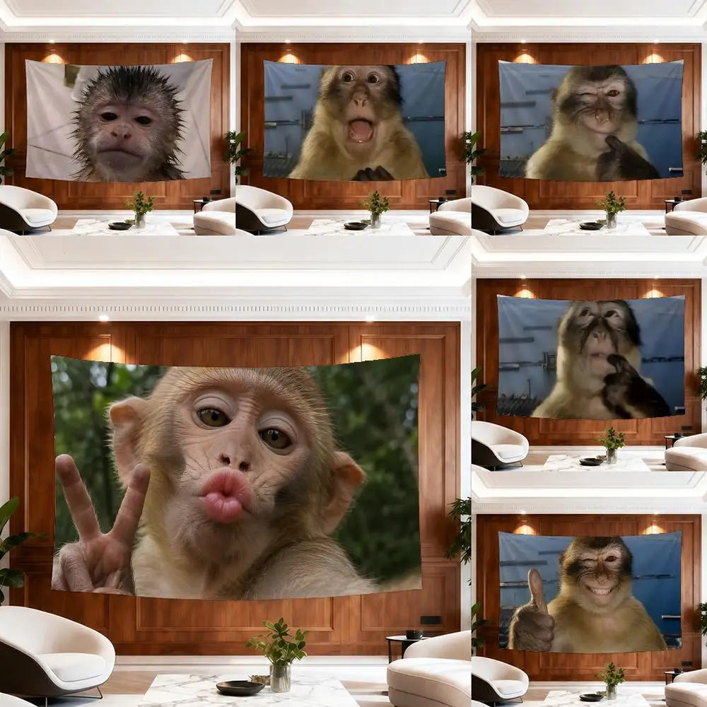 Spoof M-monkey Tapestry Outdoor Parties Bedrooms Living Rooms Dorm Rooms Wall Decor Banners Gifts