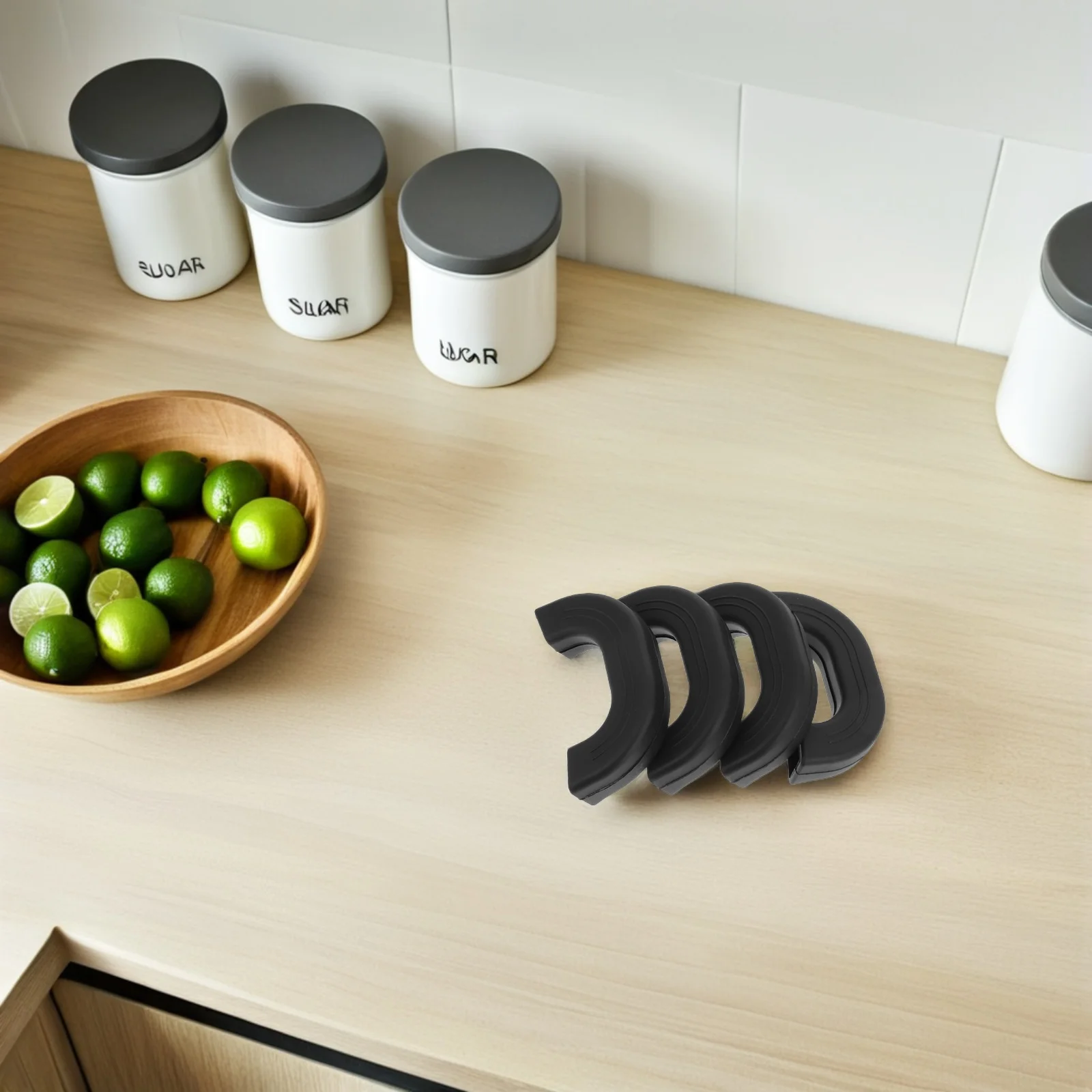 

4 шт. термостойкие силиконовые защитные приспособления для ручек кастрюли, противоскользящие рукава с горячей ручкой, аксессуары для посуды, кухонные инструменты