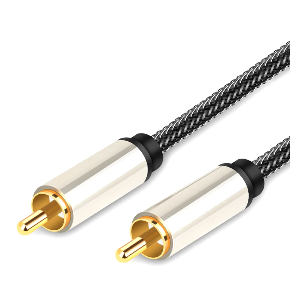 Coaxial Coax Audio Cable Gold Plated Video Home HIFI 5.1 Digital TV Accessories Subwoofer Amplifer RCA To RCA Male SPDIF