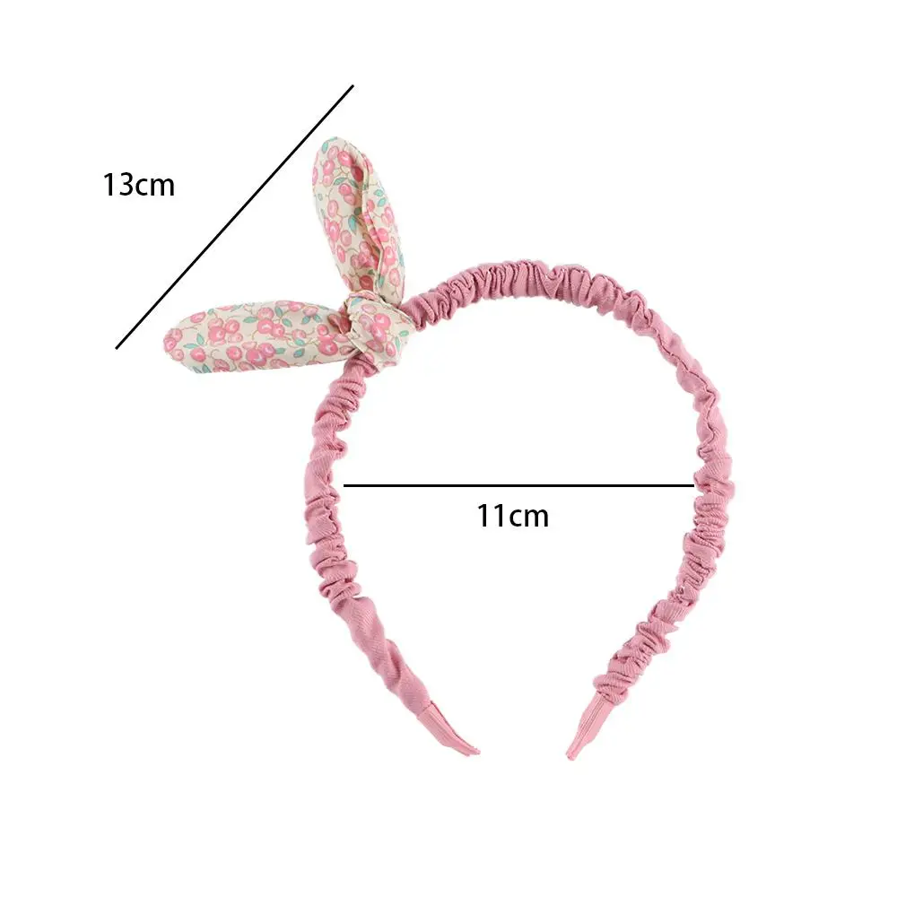 Cute Kids Cloth Girls Hair Accessories Bowknot Headband Hair Hoops Flowers Printed Hairband
