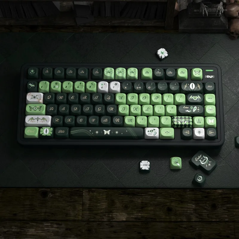 

Набор колпачков для клавиш с изображением глаза дьявола, профиль PBT SOA, оригинальные колпачки для клавиш ручной работы на заказ, аксессуары для механической клавиатуры, подарок, сделай сам