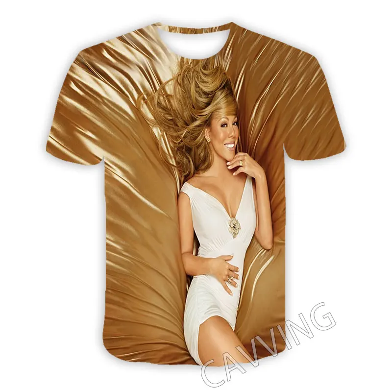 CAVVING 3D Printed Mariah Carey Casual T-shirts  Hip Hop T Shirts Harajuku Styles Tops Clothing for Men/women