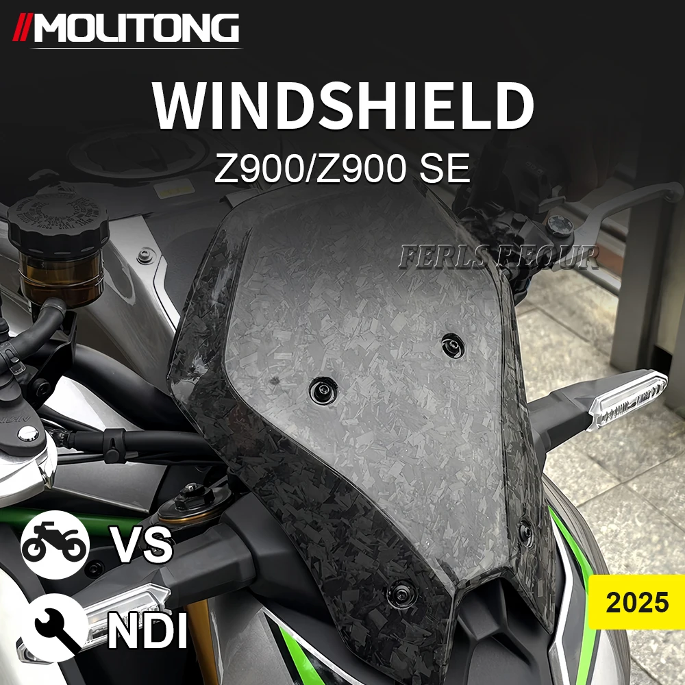 

New Fit For KAWASAKI Z900 Z 900 SE 2025 Z900SE Motorcycle Accessorie Sports WindScreen Height Windshield Visor Deflector