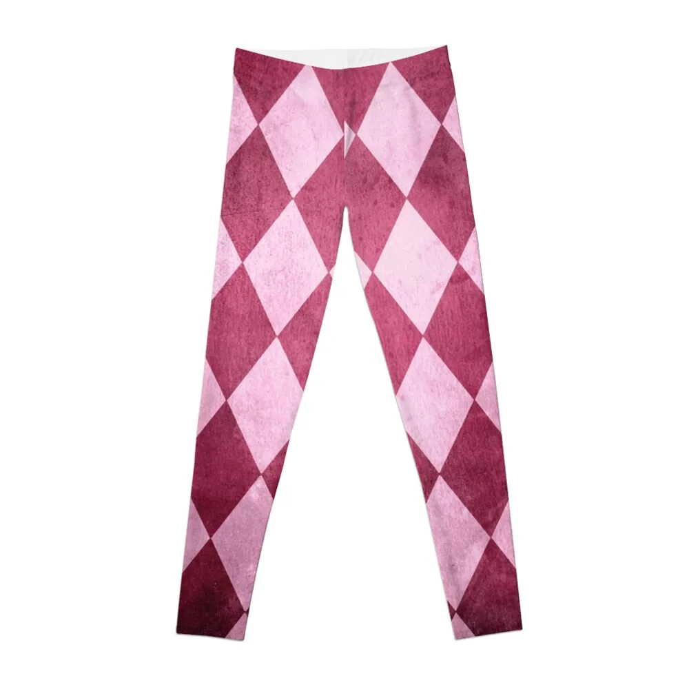 

Pink Harlequin Grunge Leggings sport set Women's high waist Womens Leggings