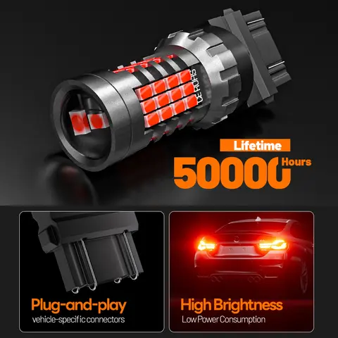 फिएट 500 500C 500L 500X एलईडी ब्रेक लाइट 2007 2008 2009 2010 2011 2012 2013 2014 2015 2016 2017 2018 कैनबस एक्सेसरीज़ के लिए 2 पीस 10 best sales एलईडी फिएट 500 - №8