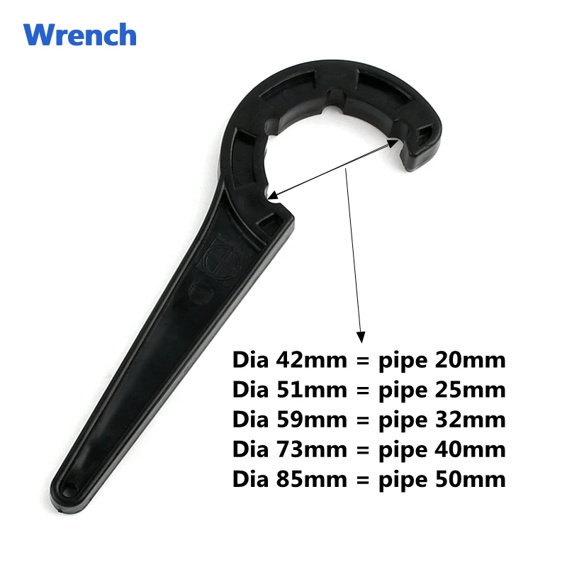 20/25/32/40/50/63mm PE Pipe Fast Connecting Fittings Wrench PVC Tube Valve Lock Nut Special Wrench Irrigation Tubing Repair Tool