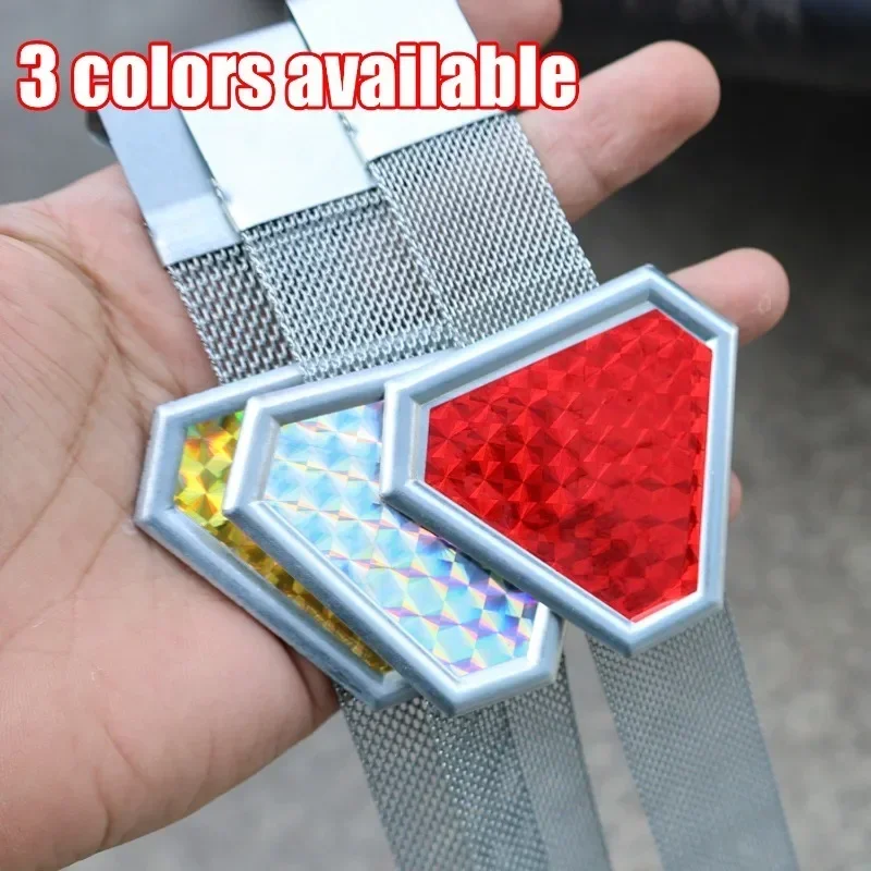 Car Electrostatic Belt Canceller Night Safety Warning with Triangular Reflector Automobile Static Electricity Removal Adjustable