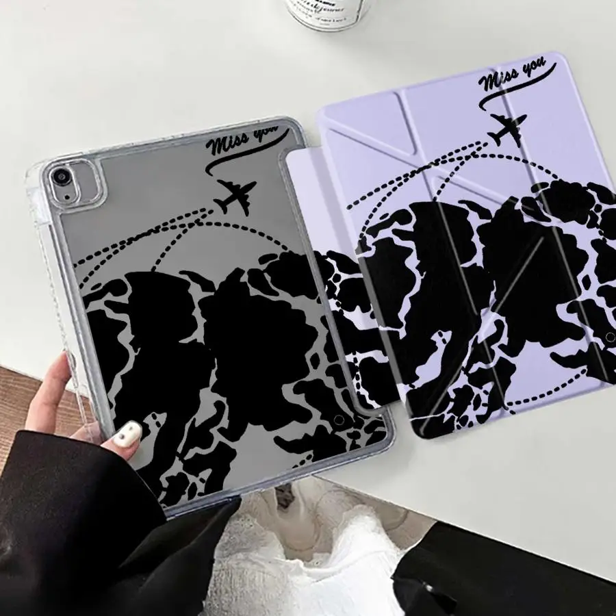 

Airplane World Travel Tablet Case For iPad Mini 6 7 Pro 11th 10th 9th 8th 7th 12.9inch Pro 2025 Air 4 5 M3 M2 1 2 M4 11inch