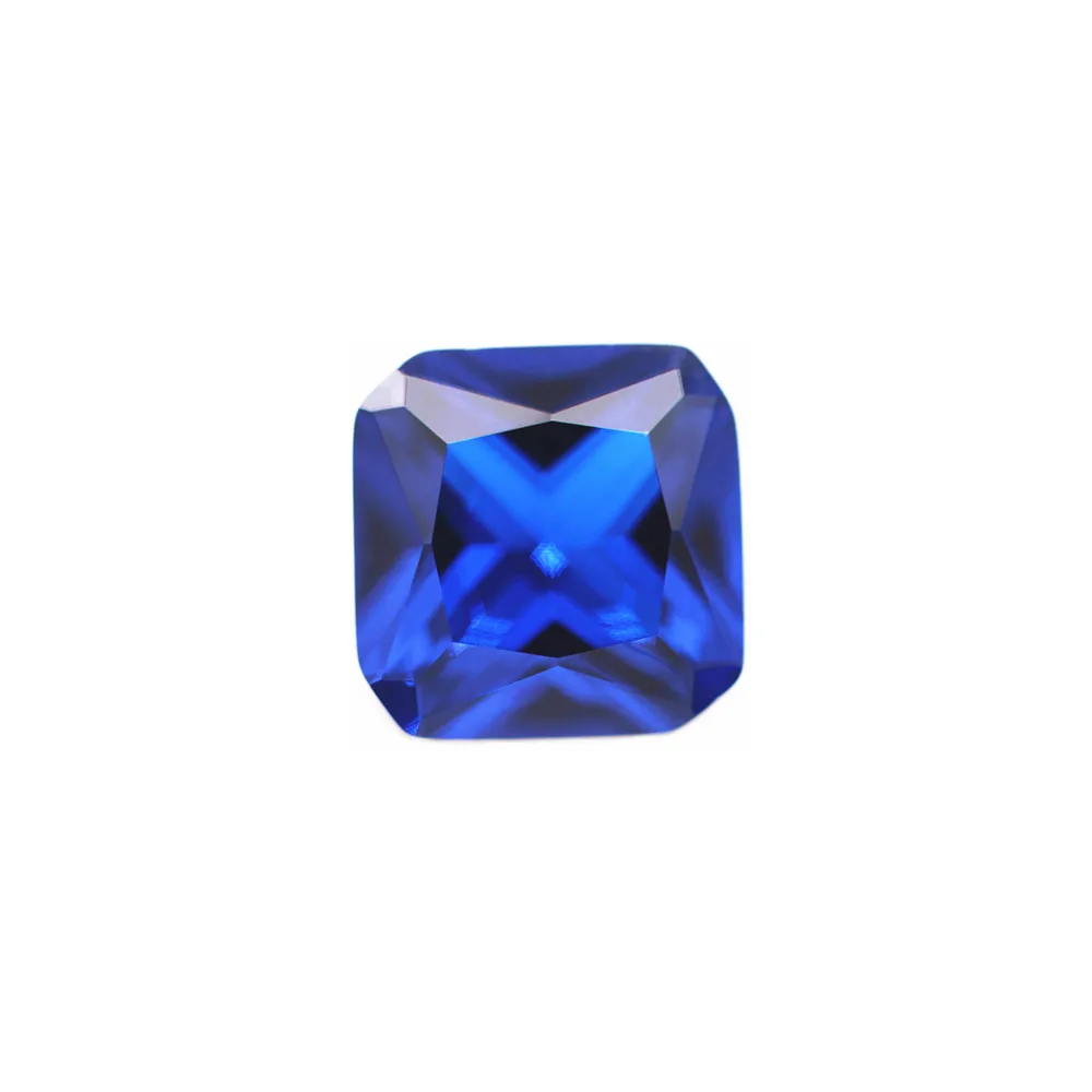 Brilliant Blue Spinel Square Faceted Gemstone Radiant Cut Blue Spinel Gem Multiple Sizes to Choose